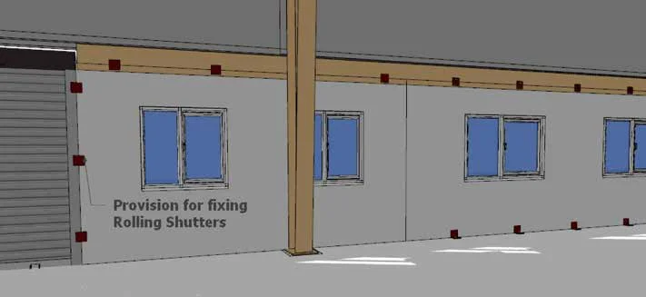 Size of sleek wall